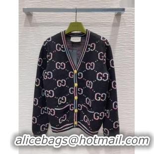 Good Quality Gucci Wool Cardigan G112455 Black 2023