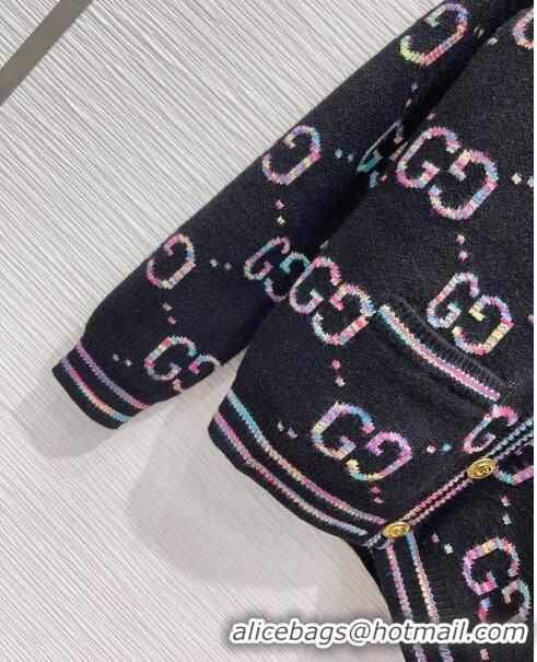 Good Quality Gucci Wool Cardigan G112455 Black 2023