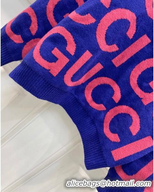 Buy Cheap Gucci Wool & Cashmere Sweater G112504 Blue 2023