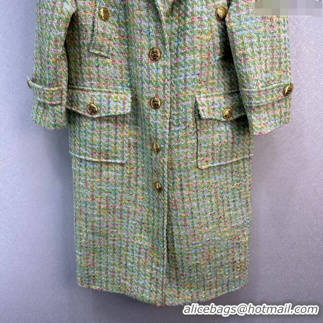 Most Popular Gucci Tweed Coat G112510 Green 2023