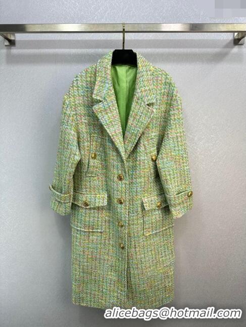 Most Popular Gucci Tweed Coat G112510 Green 2023