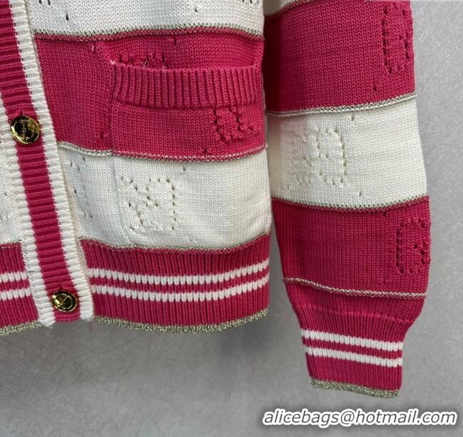 Fashion Discount Gucci Wool Cardigan G113035 Pink 2023