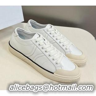 Best Price Celine AS-01 Low Lace-up Alan Sneakers with Triomphe Patch in Calfskin White 204093