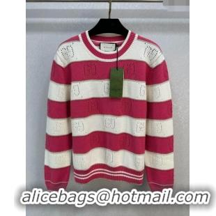 ​Best Price Gucci Wool Sweater G113036 Pink 2023