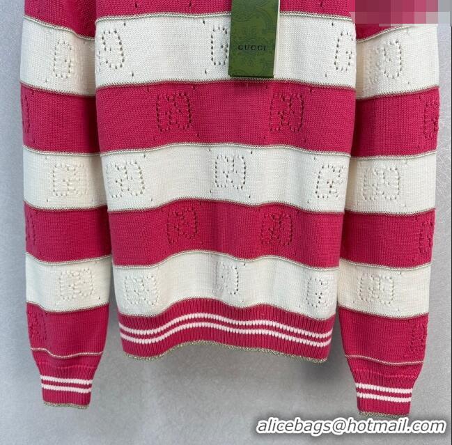 ​Best Price Gucci Wool Sweater G113036 Pink 2023