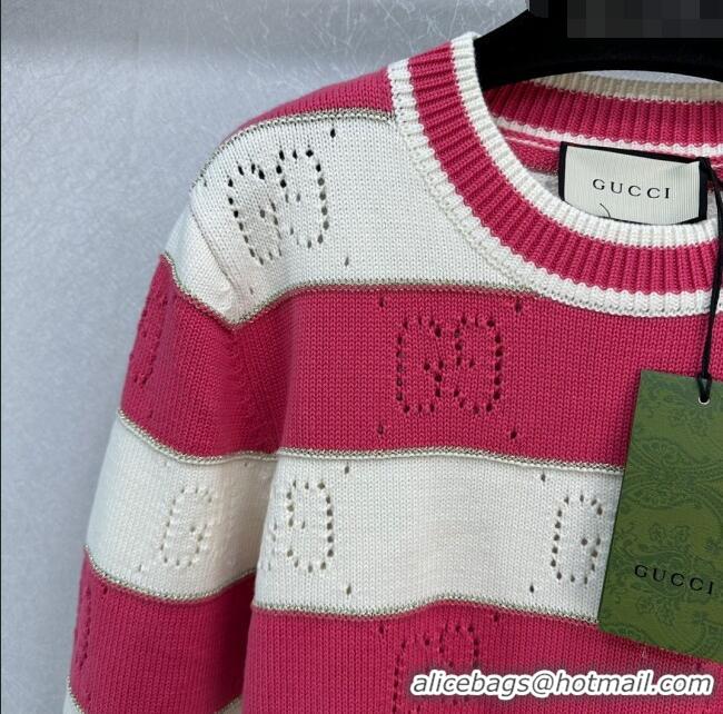 ​Best Price Gucci Wool Sweater G113036 Pink 2023