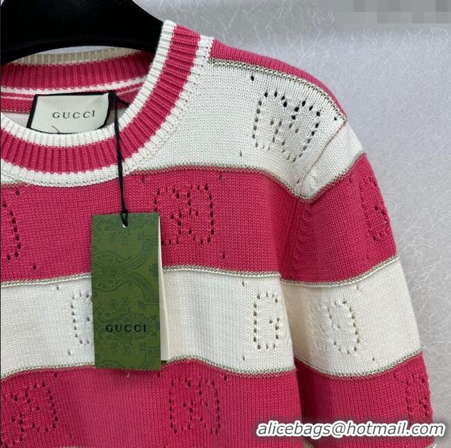 ​Best Price Gucci Wool Sweater G113036 Pink 2023