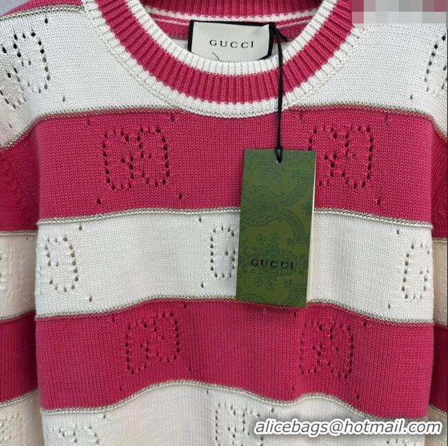 ​Best Price Gucci Wool Sweater G113036 Pink 2023