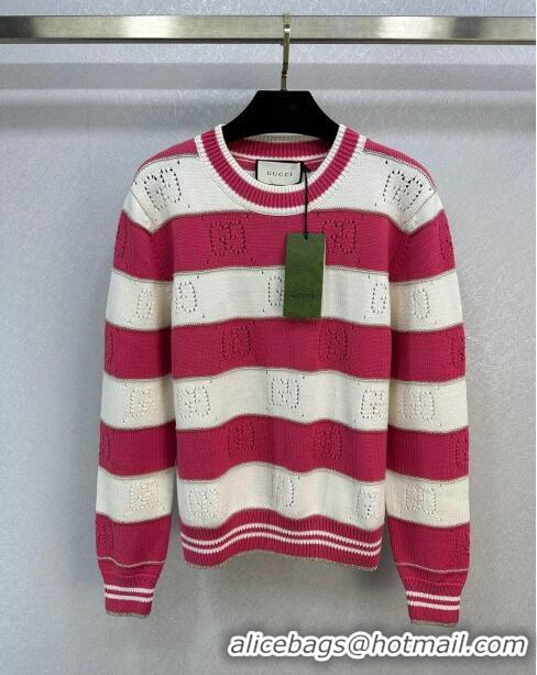 ​Best Price Gucci Wool Sweater G113036 Pink 2023