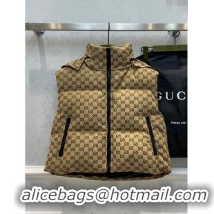 ​Most Popular Gucci Down Vest G120118 Brown 2023