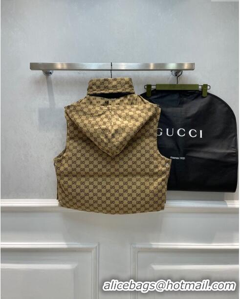 ​Most Popular Gucci Down Vest G120118 Brown 2023