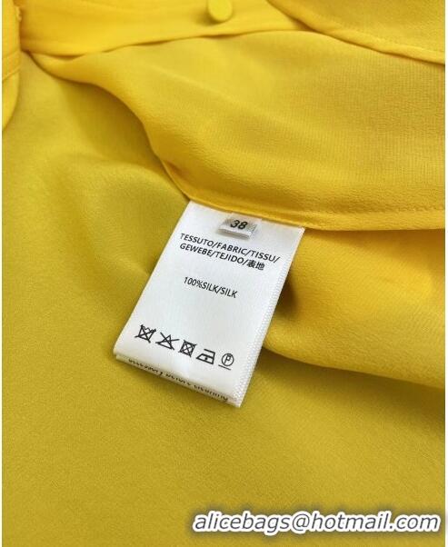 Top Quality Gucci Silk Shirt G122003 Yellow 2023