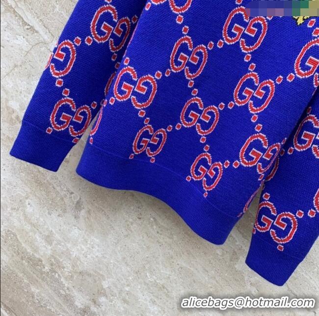 ​Reasonable Price Gucci GG Wool Sweater G122023 Blue 2023