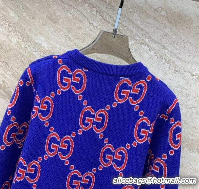 ​Reasonable Price Gucci GG Wool Sweater G122023 Blue 2023