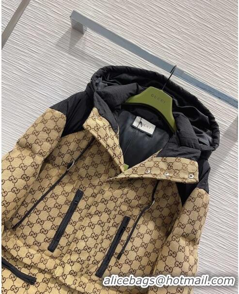 ​Pretty Style Gucci GG Down Jacket G122031 Beige/Black 2023