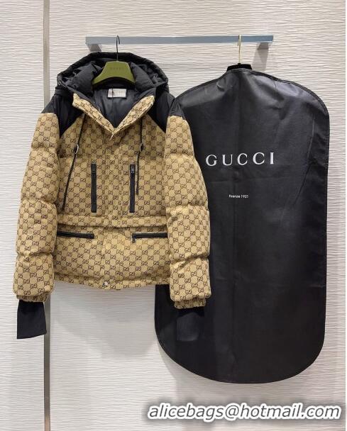 ​Pretty Style Gucci GG Down Jacket G122031 Beige/Black 2023