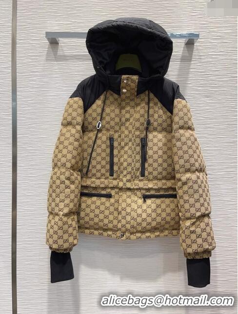 ​Pretty Style Gucci GG Down Jacket G122031 Beige/Black 2023