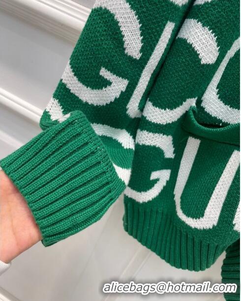 Good Quality Gucci Wool Cardigan G122218 Green 2023