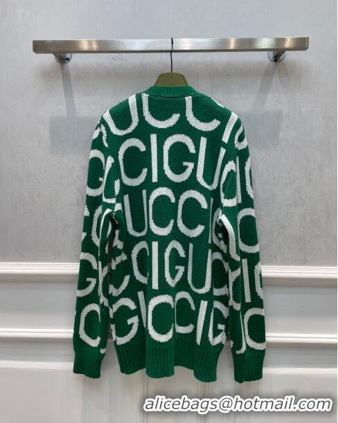 Good Quality Gucci Wool Cardigan G122218 Green 2023