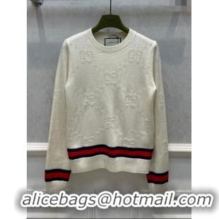 ​Top Quality Gucci Wool Sweater G122220 White 2023