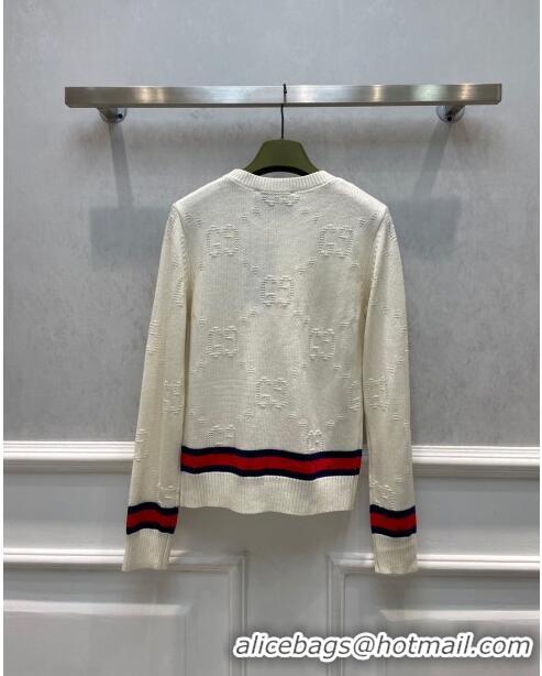 ​Top Quality Gucci Wool Sweater G122220 White 2023