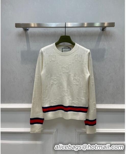 ​Top Quality Gucci Wool Sweater G122220 White 2023