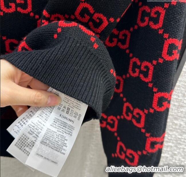 ​Best Design Gucci Wool Sweater G122301 Black/Red 2023