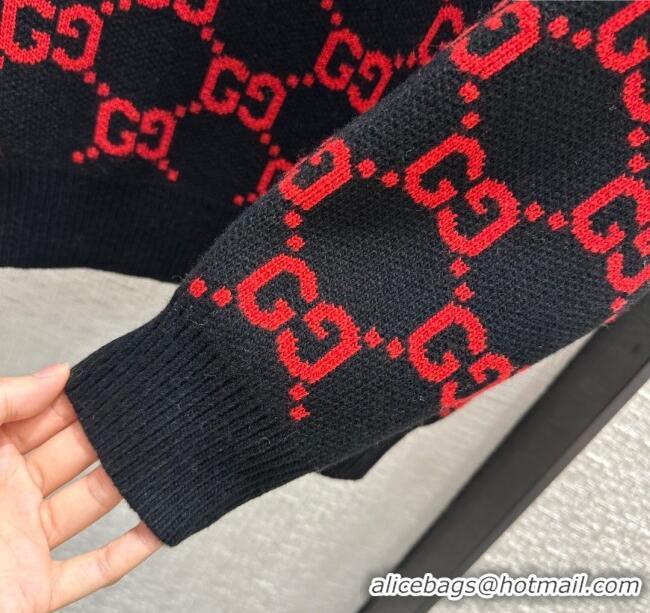 ​Best Design Gucci Wool Sweater G122301 Black/Red 2023