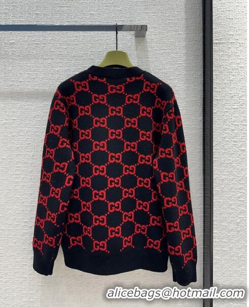 ​Best Design Gucci Wool Sweater G122301 Black/Red 2023