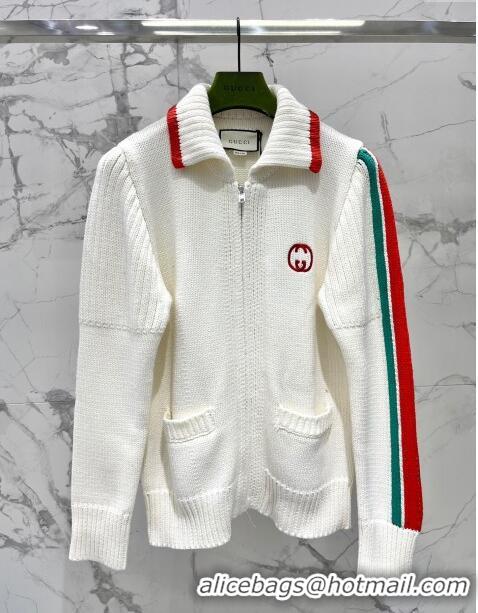 ​Good Looking Gucci Wool Cardigan G122304 White 2023