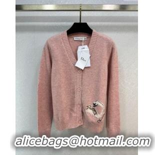 Big Discount Dior Cashmere and Cardigan D110915 Pink 2023