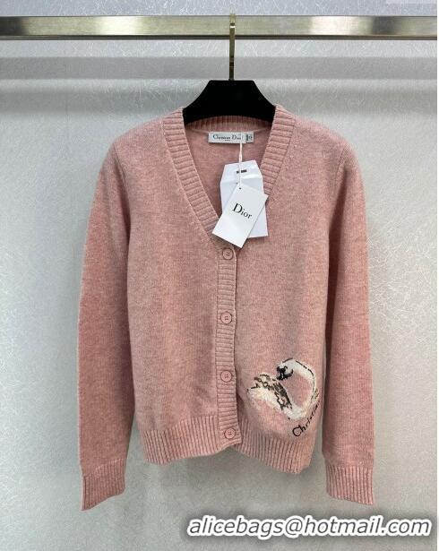 Big Discount Dior Cashmere and Cardigan D110915 Pink 2023