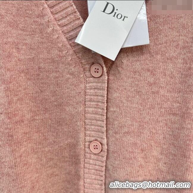 Big Discount Dior Cashmere and Cardigan D110915 Pink 2023