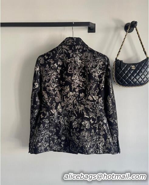 ​Good Looking Dior Butterfly Jacket D112401 Black 2023