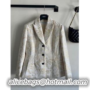 Top Grade Dior Butterfly Jacket D112402 White 2023