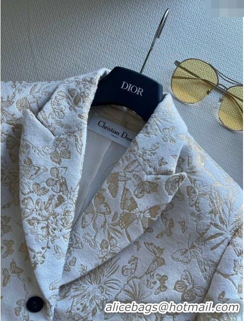 Top Grade Dior Butterfly Jacket D112402 White 2023