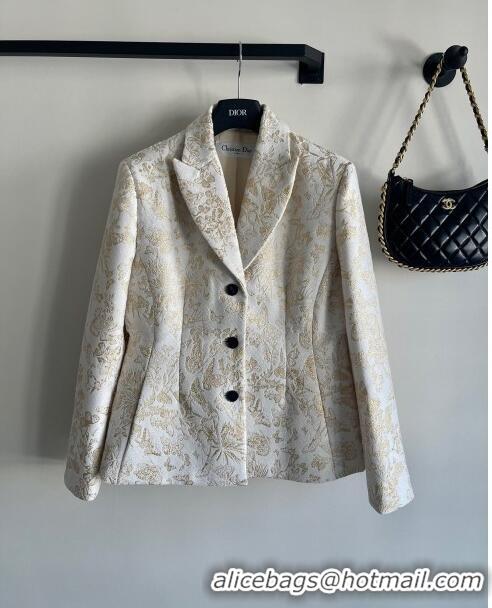 Top Grade Dior Butterfly Jacket D112402 White 2023