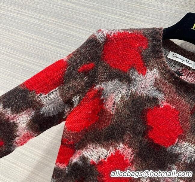 Traditional Specials Dior Mohair Sweater D112420 Red 2023