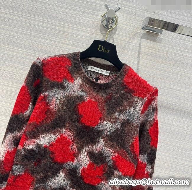 Traditional Specials Dior Mohair Sweater D112420 Red 2023