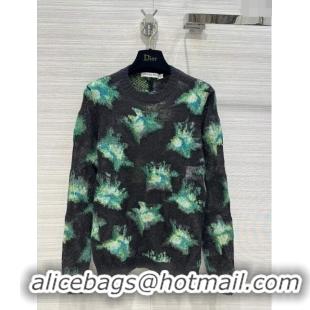 Shop Inexpensive Dior Mohair Sweater D112419 Green 2023