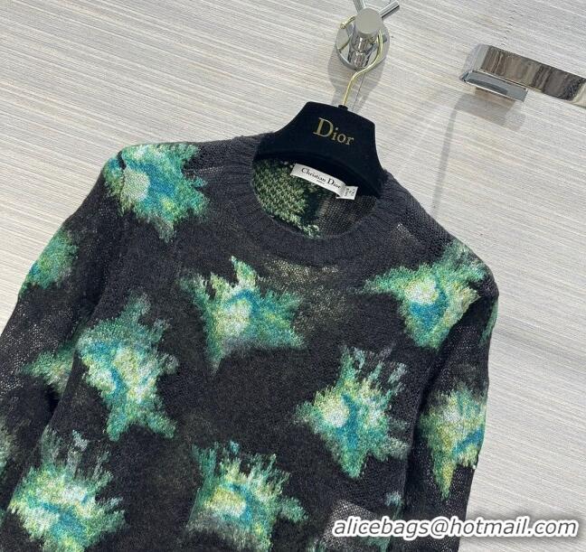 Shop Inexpensive Dior Mohair Sweater D112419 Green 2023