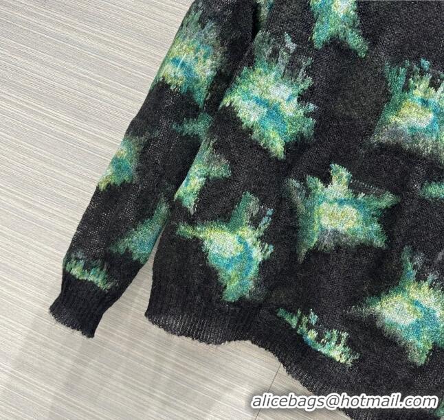 Shop Inexpensive Dior Mohair Sweater D112419 Green 2023