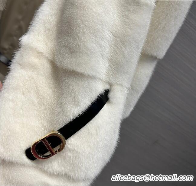 Top Quality Dior Mink Fur Coat D112422 White 2023