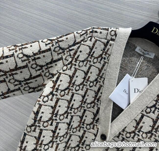 Trendy Design Dior Wool Oblique Cardigan D112526 Beige 2023