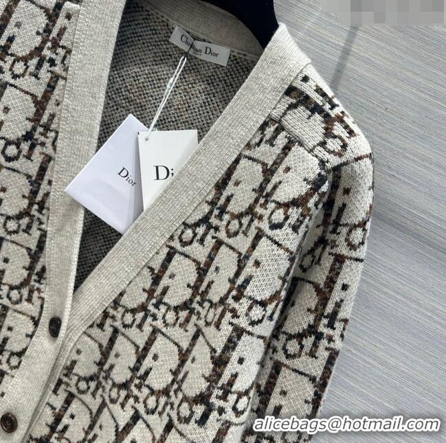 Trendy Design Dior Wool Oblique Cardigan D112526 Beige 2023