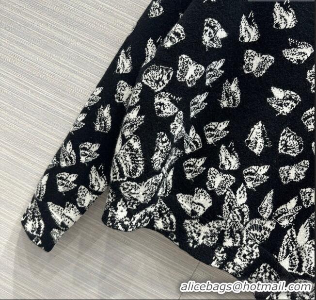 Affordable Price Dior Cashmere Butterfly Sweater D112709 Black 2023