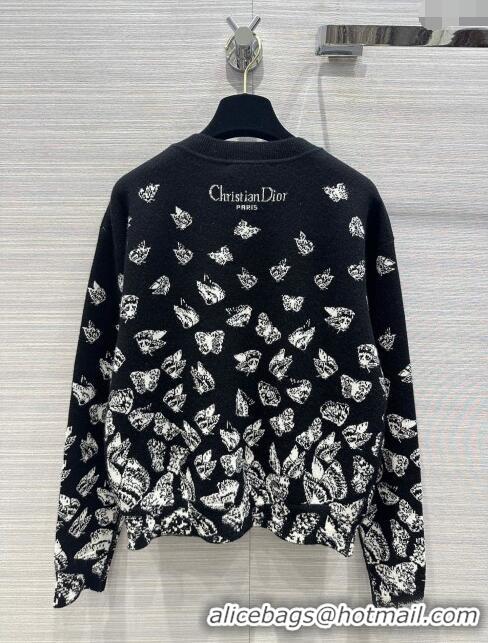 Affordable Price Dior Cashmere Butterfly Sweater D112709 Black 2023