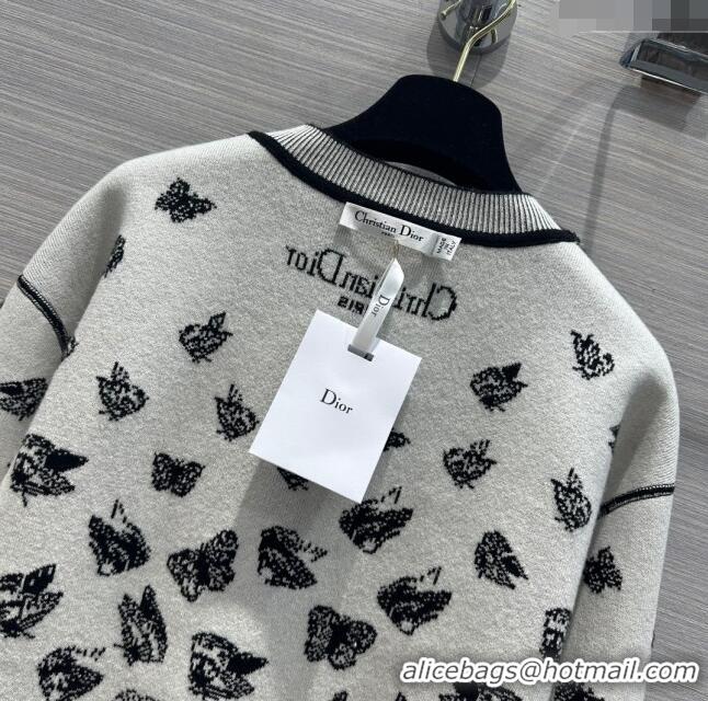 Best Price Dior Cashmere Butterfly Sweater D112710 White 2023