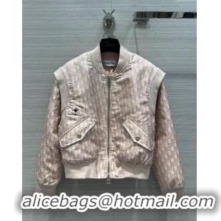 Top Grade Dior Padded Oblique Jacket D112740 Pink 2023