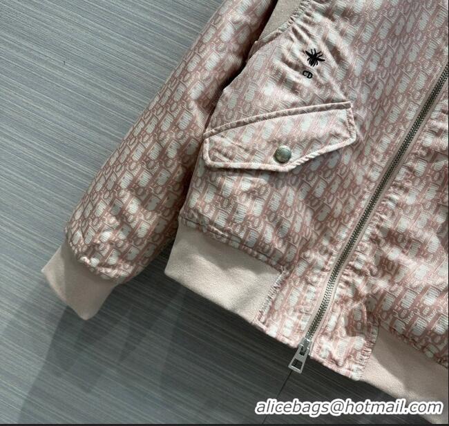 Top Grade Dior Padded Oblique Jacket D112740 Pink 2023